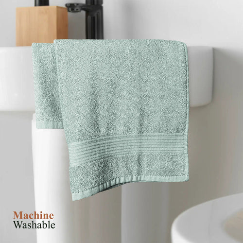 OLIVIA ROCCO Rhodes Towel Seafoam 100% Cotton Hotel Quality Soft Super Absorbent Hand