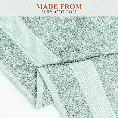OLIVIA ROCCO Rhodes Towel Seafoam 100% Cotton Hotel Quality Soft Super Absorbent Hand