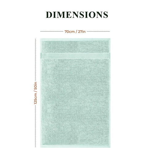 OLIVIA ROCCO Rhodes Towel Seafoam 100% Cotton Hotel Quality Soft Super Absorbent Hand