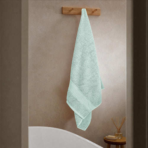 OLIVIA ROCCO Rhodes Towel Seafoam 100% Cotton Hotel Quality Soft Super Absorbent Hand