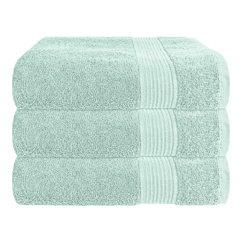OLIVIA ROCCO Rhodes Towel Seafoam 100% Cotton Hotel Quality Soft Super Absorbent Hand