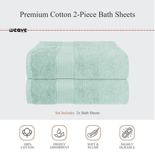 OLIVIA ROCCO Rhodes Towel Seafoam 100% Cotton Hotel Quality Soft Super Absorbent Hand