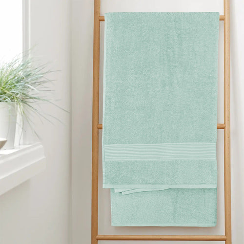 OLIVIA ROCCO Rhodes Towel Seafoam 100% Cotton Hotel Quality Soft Super Absorbent Hand