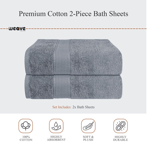 OLIVIA ROCCO Rhodes Towel Silver 100% Cotton Hotel Quality Soft And Ultra Absorbent Hand