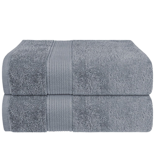 OLIVIA ROCCO Rhodes Towel Silver 100% Cotton Hotel Quality Soft And Ultra Absorbent Hand