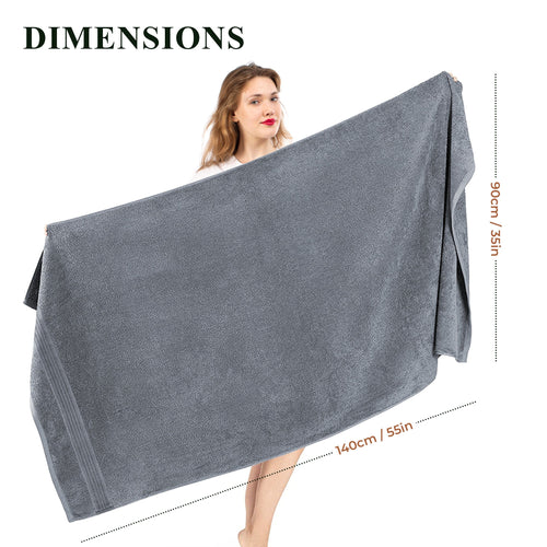 OLIVIA ROCCO Rhodes Towel Silver 100% Cotton Hotel Quality Soft And Ultra Absorbent Hand
