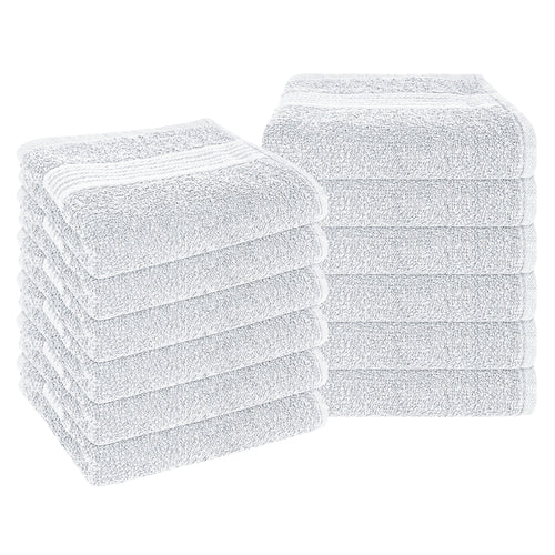 OLIVIA ROCCO Rhodes Towel White 100% Cotton Hotel Quality Soft Super Absorbent Hand Bath
