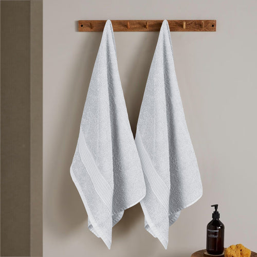 OLIVIA ROCCO Rhodes Towel White 100% Cotton Hotel Quality Soft Super Absorbent Hand Bath