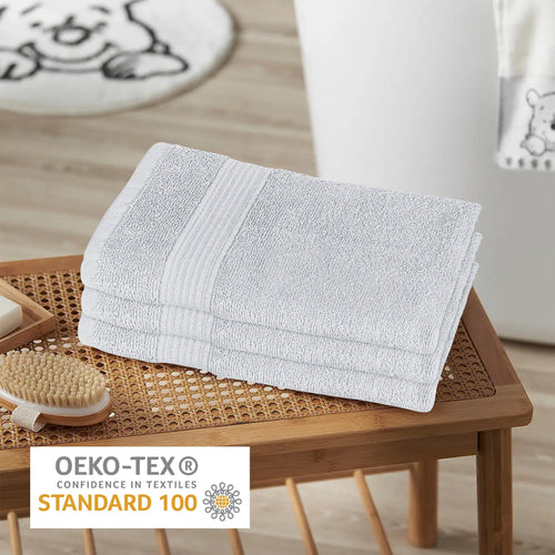 OLIVIA ROCCO Rhodes Towel White 100% Cotton Hotel Quality Soft Super Absorbent Hand Bath