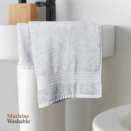 OLIVIA ROCCO Rhodes Towel White 100% Cotton Hotel Quality Soft Super Absorbent Hand Bath