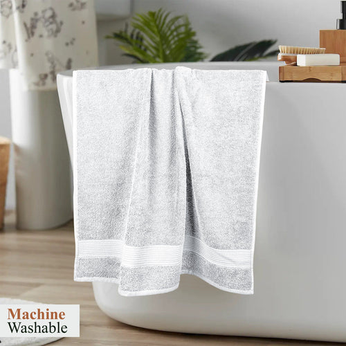 OLIVIA ROCCO Rhodes Towel White 100% Cotton Hotel Quality Soft Super Absorbent Hand Bath