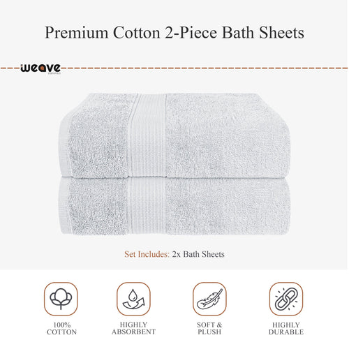 OLIVIA ROCCO Rhodes Towel White 100% Cotton Hotel Quality Soft Super Absorbent Hand Bath