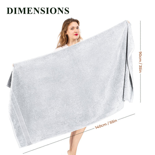 OLIVIA ROCCO Rhodes Towel White 100% Cotton Hotel Quality Soft Super Absorbent Hand Bath