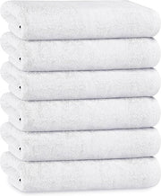 OLIVIA ROCCO Bath Sheets 500GSM Ultra Soft Super Absorbent Quick Dry Cotton White Grey Hotel-Quality Deep Fitted Easy-Care