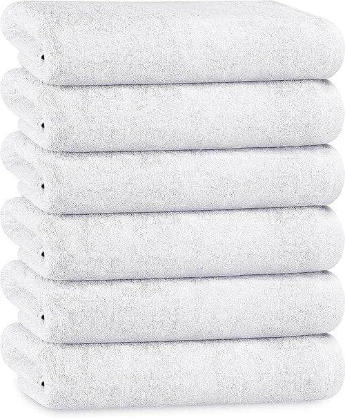 OLIVIA ROCCO Bath Sheets 500GSM Ultra Soft Super Absorbent Quick Dry Cotton White Grey Hotel-Quality Deep Fitted Easy-Care