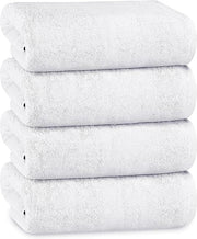 OLIVIA ROCCO Bath Sheets 500GSM Ultra Soft Super Absorbent Quick Dry Cotton White Grey Hotel-Quality Deep Fitted Easy-Care