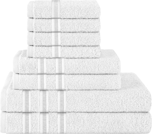 OLIVIA ROCCO Ritz Viscose Stripe Towels Super Soft Cotton Highly Absorbent Jumbo Bath