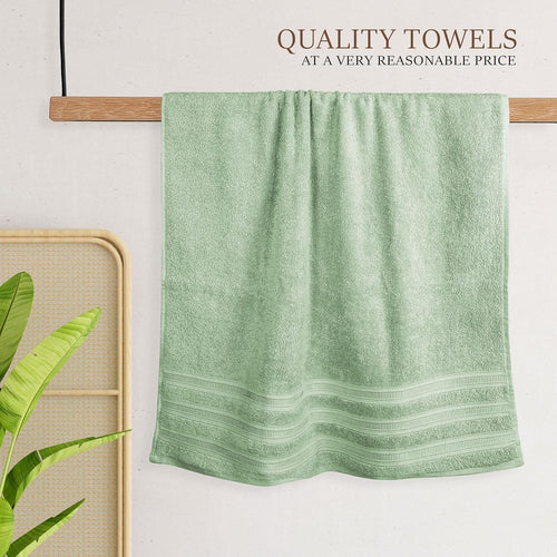 OLIVIA ROCCO Ritz Viscose Stripe Towels Super Soft Cotton Highly Absorbent Jumbo Bath