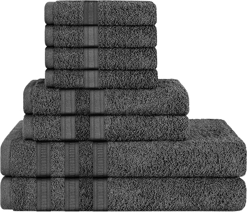 OLIVIA ROCCO Ritz Viscose Stripe Towels Super Soft Cotton Highly Absorbent Jumbo Bath