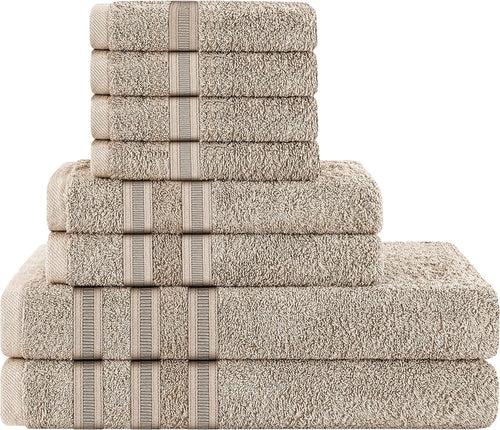 OLIVIA ROCCO Ritz Viscose Stripe Towels Super Soft Cotton Highly Absorbent Jumbo Bath