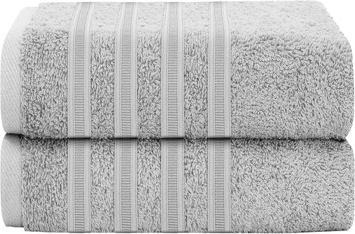 OLIVIA ROCCO Ritz Viscose Stripe Towels Super Soft Cotton Highly Absorbent Jumbo Bath