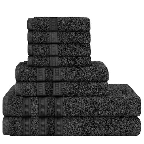 OLIVIA ROCCO Ritz Viscose Stripe Towels Super Soft Cotton Highly Absorbent Jumbo Bath