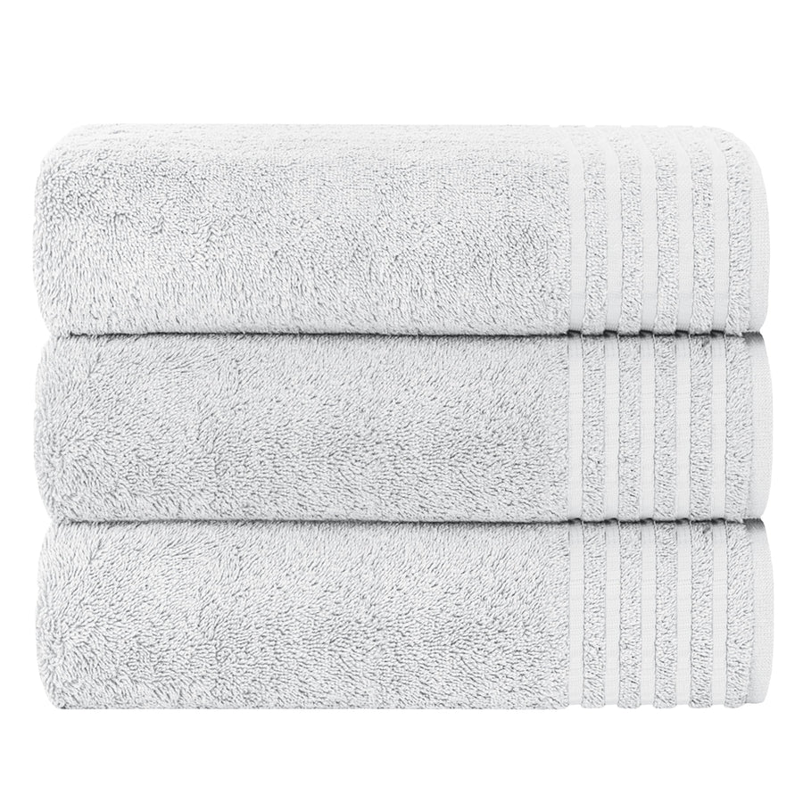 OLIVIA ROCCO Monaco 3 Pack Extra Large Bath Sheets 500GSM 100% Cotton Highly Absorbent