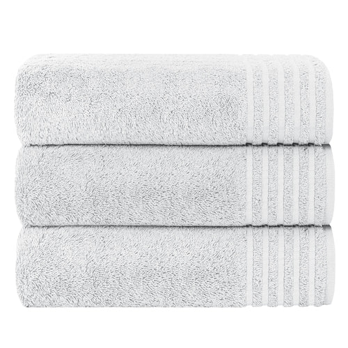 OLIVIA ROCCO Monaco 3 Pack Extra Large Bath Sheets 500GSM 100% Cotton Highly Absorbent