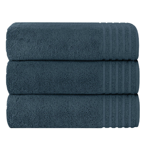OLIVIA ROCCO Monaco 3 Pack Extra Large Bath Sheets 500GSM 100% Cotton Highly Absorbent