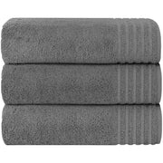 OLIVIA ROCCO Monaco 3 Pack Extra Large Bath Sheets 500GSM 100% Cotton Highly Absorbent