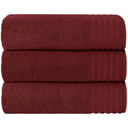 OLIVIA ROCCO Monaco 3 Pack Extra Large Bath Sheets 500GSM 100% Cotton Highly Absorbent