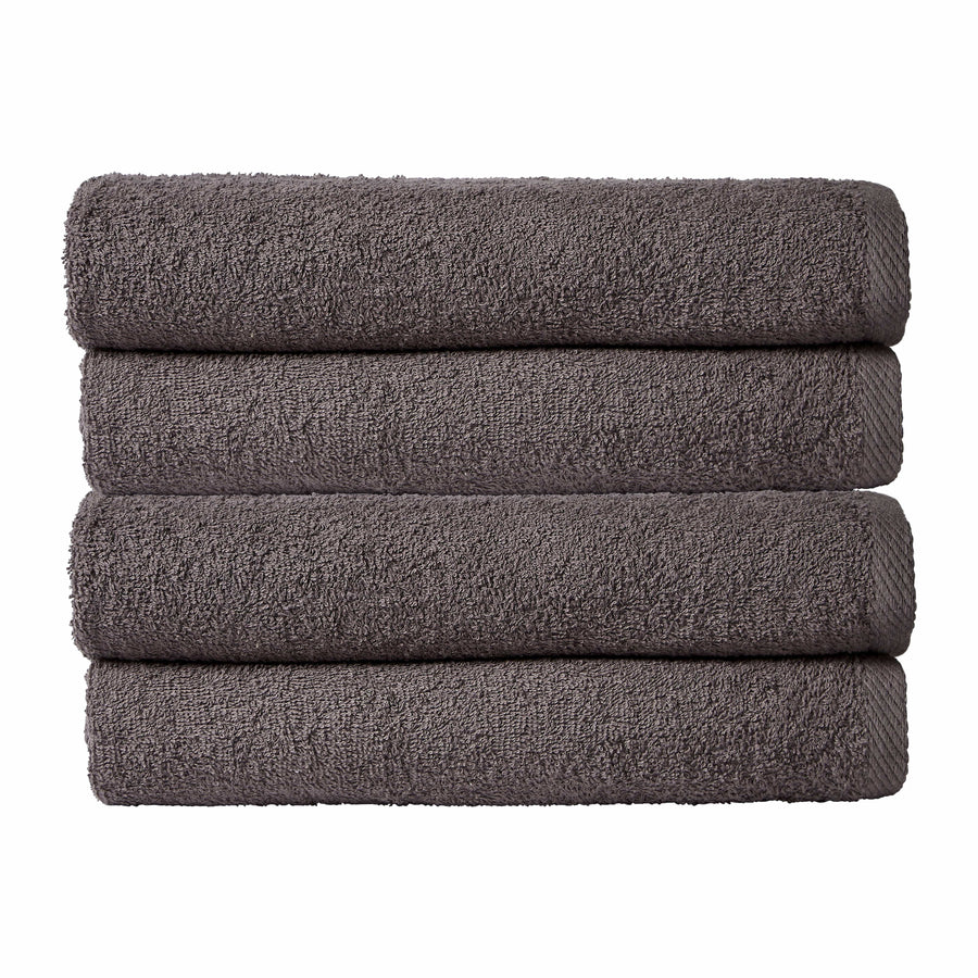 OLIVIA ROCCO Pack Of 4 Large Quick-Drying Indus Valley Cotton Bath Sheets 80x140cm
