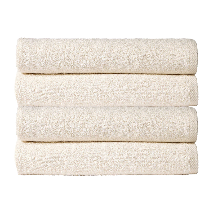 OLIVIA ROCCO Pack Of 4 Large Quick-Drying Indus Valley Cotton Bath Sheets 80x140cm