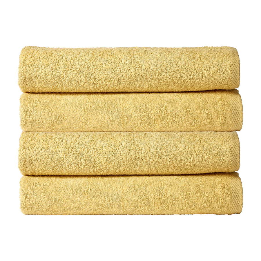OLIVIA ROCCO Pack Of 4 Large Quick-Drying Indus Valley Cotton Bath Sheets 80x140cm
