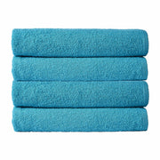OLIVIA ROCCO Pack Of 4 Large Quick-Drying Indus Valley Cotton Bath Sheets 80x140cm