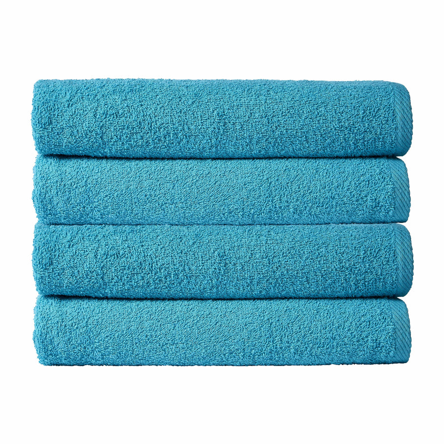 OLIVIA ROCCO Pack Of 4 Large Quick-Drying Indus Valley Cotton Bath Sheets 80x140cm