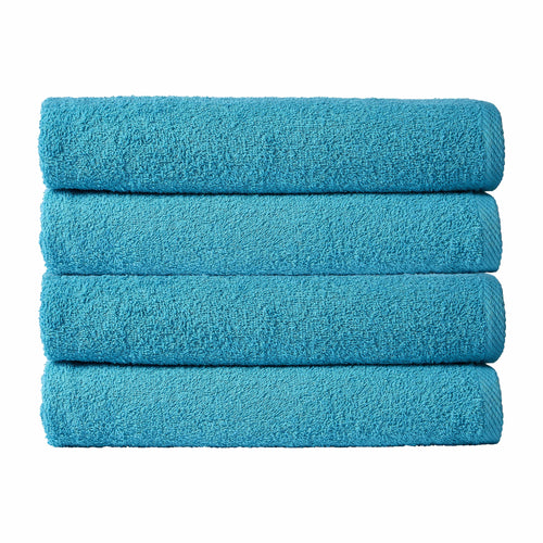 OLIVIA ROCCO Pack Of 4 Large Quick-Drying Indus Valley Cotton Bath Sheets 80x140cm