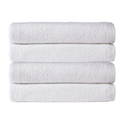 OLIVIA ROCCO Pack Of 4 Large Quick-Drying Indus Valley Cotton Bath Sheets 80x140cm