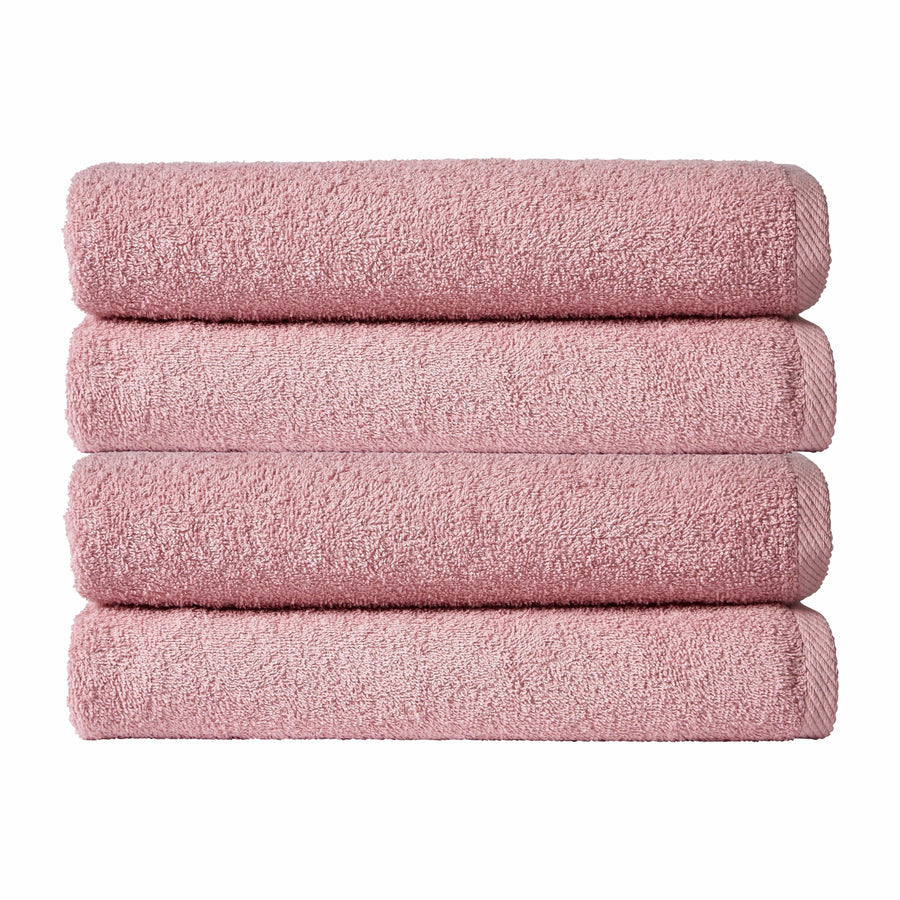 OLIVIA ROCCO Pack Of 4 Large Quick-Drying Indus Valley Cotton Bath Sheets 80x140cm