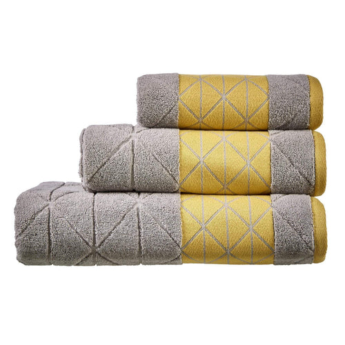 OLIVIA ROCCO Inca Diamond Jacquard 600GSM Cotton Towels Bath Sheets And Bath Towels Set