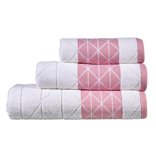 OLIVIA ROCCO Inca Diamond Jacquard 600GSM Cotton Towels Bath Sheets And Bath Towels Set