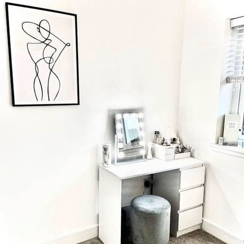 Olsen Hollywood Mirror White 47x37cm