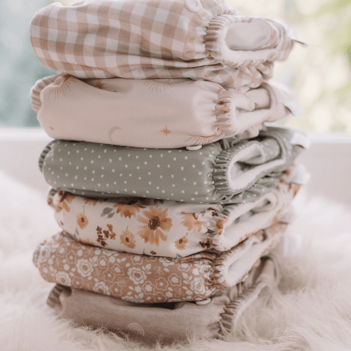 One Size All-In-One Reusable Cloth Nappy - Dottie - Sage