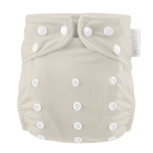 One Size All-In-One Reusable Cloth Nappy - Grey Mist