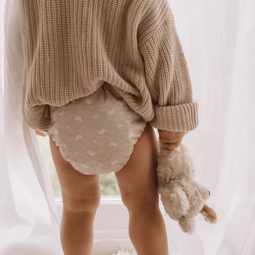 One Size All-In-One Reusable Cloth Nappy - Rainbow Oatmeal