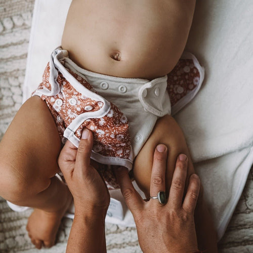 One Size Bamboo Cotton Bedtime Pearl Reusable Cloth Nappy