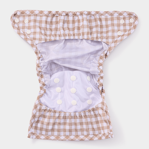 One Size Reusable Cloth Nappy Wrap - Blush