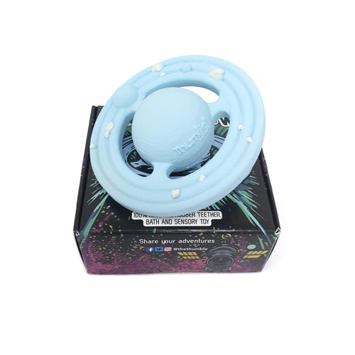 Planet CH3W® Ringed Planet - Natural Rubber Space Teether Toy