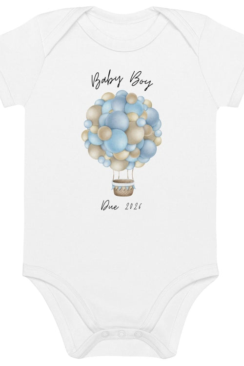 Baby Boy Due (Personalised Name Bodysuit)