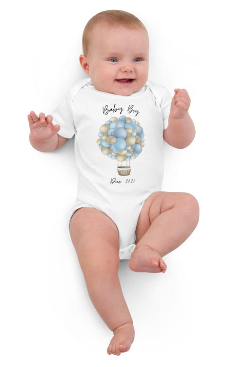 Baby Boy Due (Personalised Name Bodysuit)